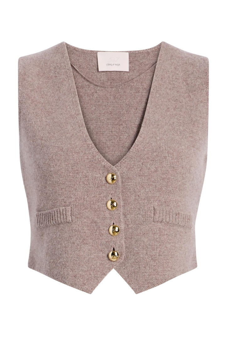 CINQ Á SEPT MYKAH CASHMERE VEST