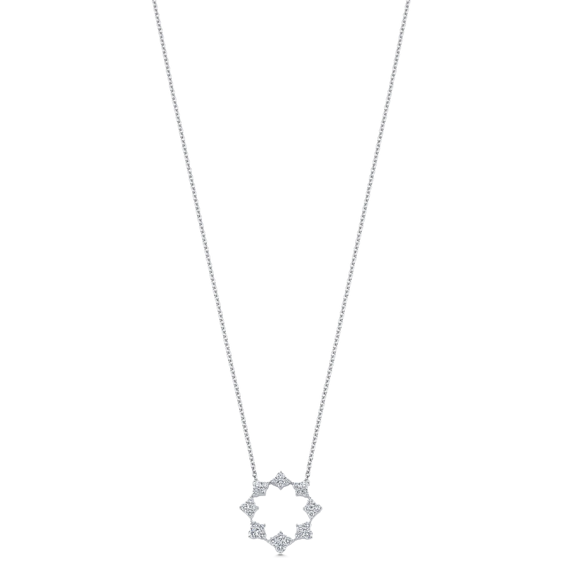 SARA WEINSTOCK DUJOUR DIAMOND CLUSTER PENDANT NECKLACE (10002402476337)