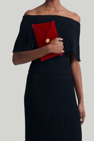 ALTUZARRA VELVET ENVELOPE CLUTCH