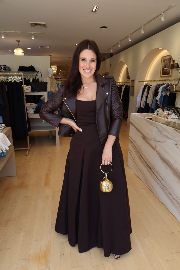 iro leather dress ASHVILLE IN CHOCOLATE BROWN – Shop-Skirt deenaq