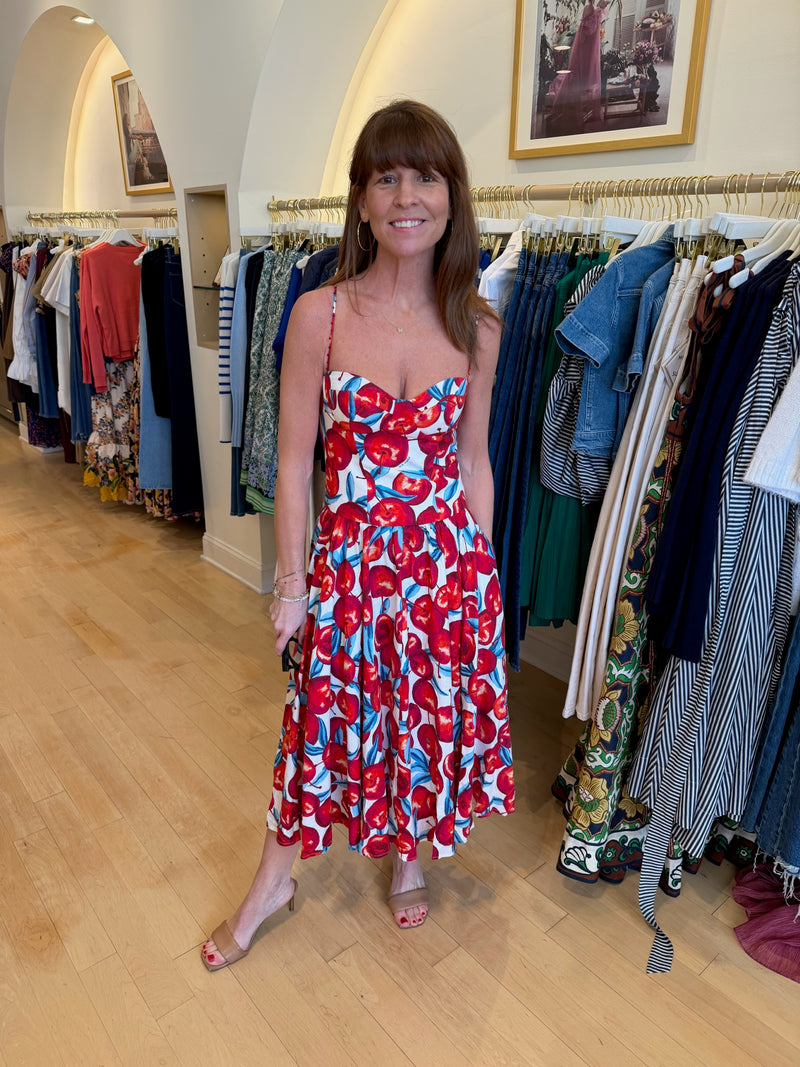 cherry blossom midi dress FARM RIO CHERRY BLOSSOM SLEEVELESS MIDI DRESS – Shop-Skirt