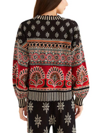 FARM RIO AINIKA LOVE COCONUT GROOVE KNIT CARDIGAN