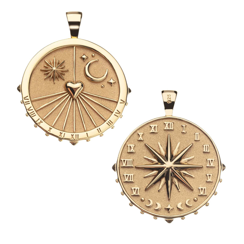 JANE WIN FOREVER SUNDIAL COIN PENDANT (8311594713393)