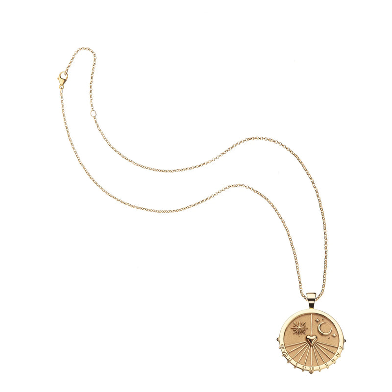 JANE WIN FOREVER SUNDIAL COIN PENDANT (8311594713393)