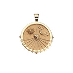 JANE WIN FOREVER SUNDIAL COIN PENDANT (8311594713393)