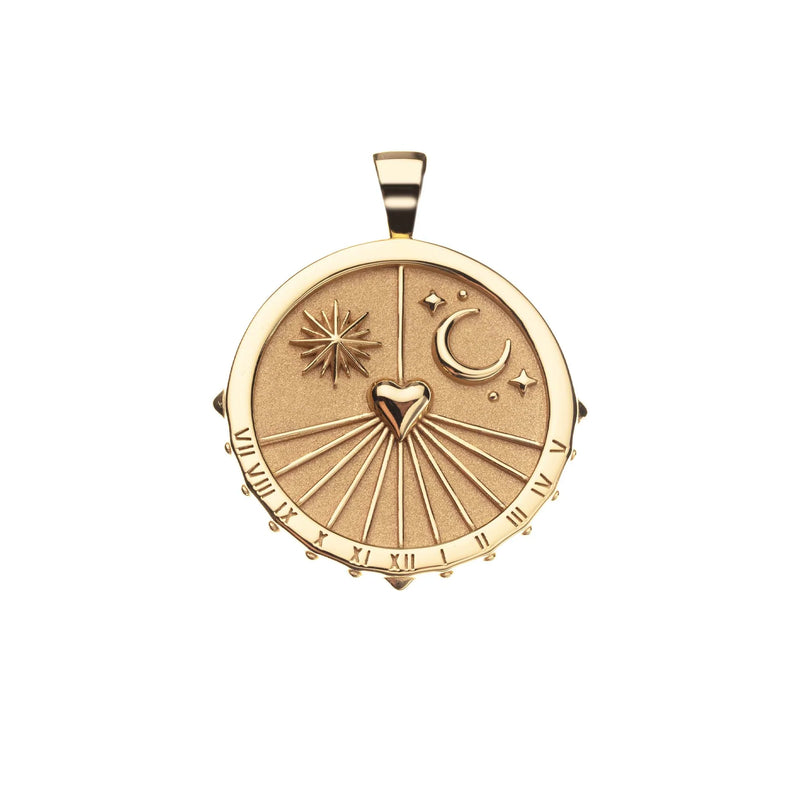 JANE WIN FOREVER SUNDIAL COIN PENDANT (8311594713393)