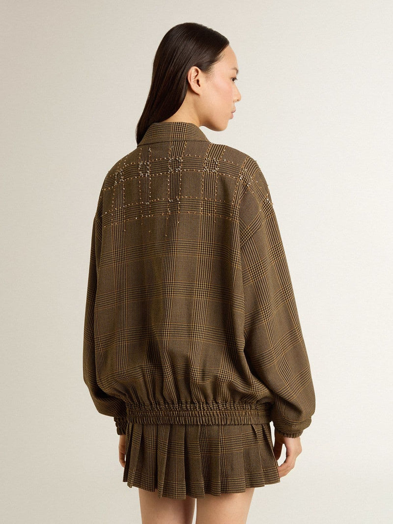 GOLDEN GOOSE ZIPPED BOMBER WITH POCKETS