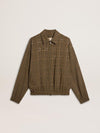 GOLDEN GOOSE ZIPPED BOMBER WITH POCKETS