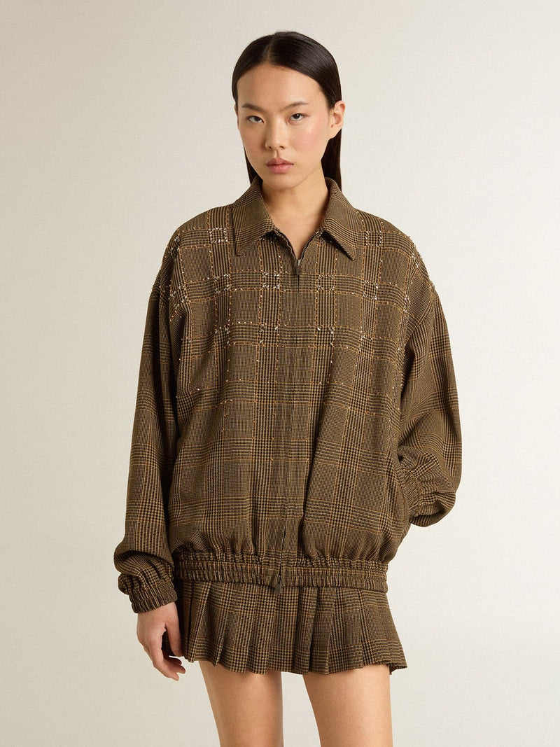 GOLDEN GOOSE ZIPPED BOMBER WITH POCKETS