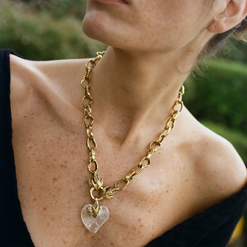 Collier Coeur Precieux Cristal (10044123578673)