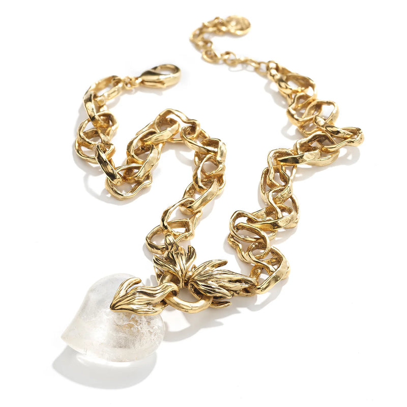 Collier Coeur Precieux Cristal (10044123578673)