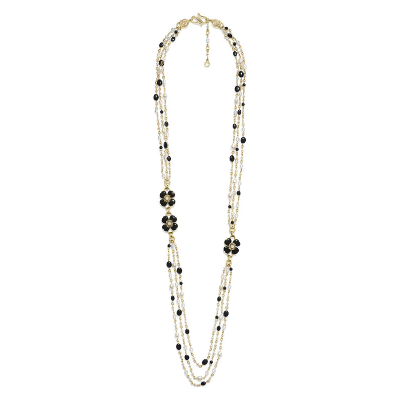 Trefle Long Necklace 3 Rows (10044123382065)