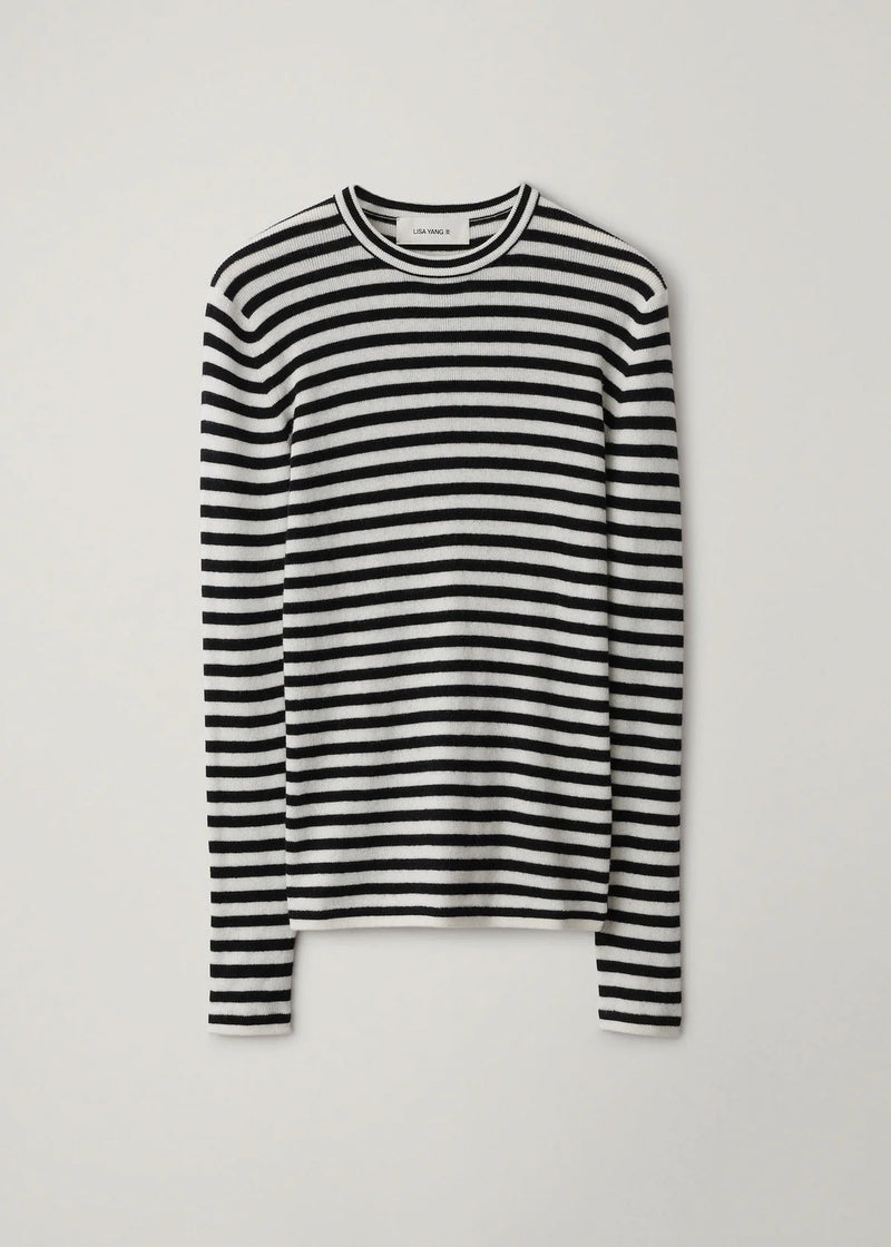 LISA YANG VIVIAN STRIPED TOP