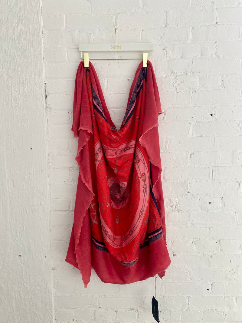 Avant Toi Painterly-Print Panelled Cashmere-Silk Scarf - ShopStyle Scarves  & Wraps