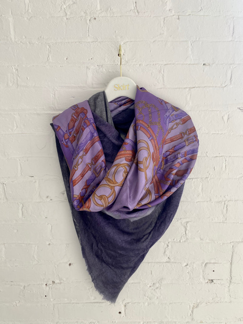 Avant Toi Painterly-Print Panelled Cashmere-Silk Scarf - ShopStyle Scarves  & Wraps