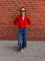 AUTUMN CASHMERE RIBBED 1/4 ZIP SWEATER (10194940428593)