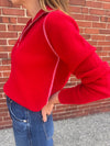 AUTUMN CASHMERE RIBBED 1/4 ZIP SWEATER (10194940428593)