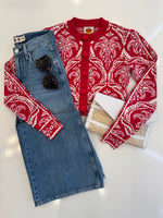 FARM RIO TROPICAL JACQUARD KNIT CARDIGAN (10161781899569)