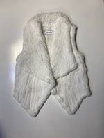 YVES SALOMON KNITTED REX RABBIT VEST (9001895985457)