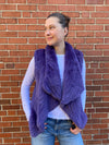 YVES SALOMON KNITTED REX RABBIT VEST (9001895985457)