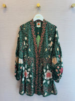 FARM RIO PINEAPPLE GARDEN GREEN LONG SLEEVE (10161782194481)