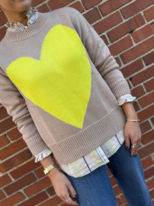 KERRI ROSENTHAL BENTON SWEATER IMPERFECT HEART (9732075684145)