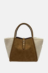 SHEARLING TOTE IN CAMEL