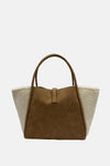 SHEARLING TOTE IN CAMEL