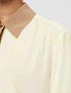 JOSEPH EVORA SILK CREPE DE CHINE COLOR BLOCK BLOUSE (9884427452721)