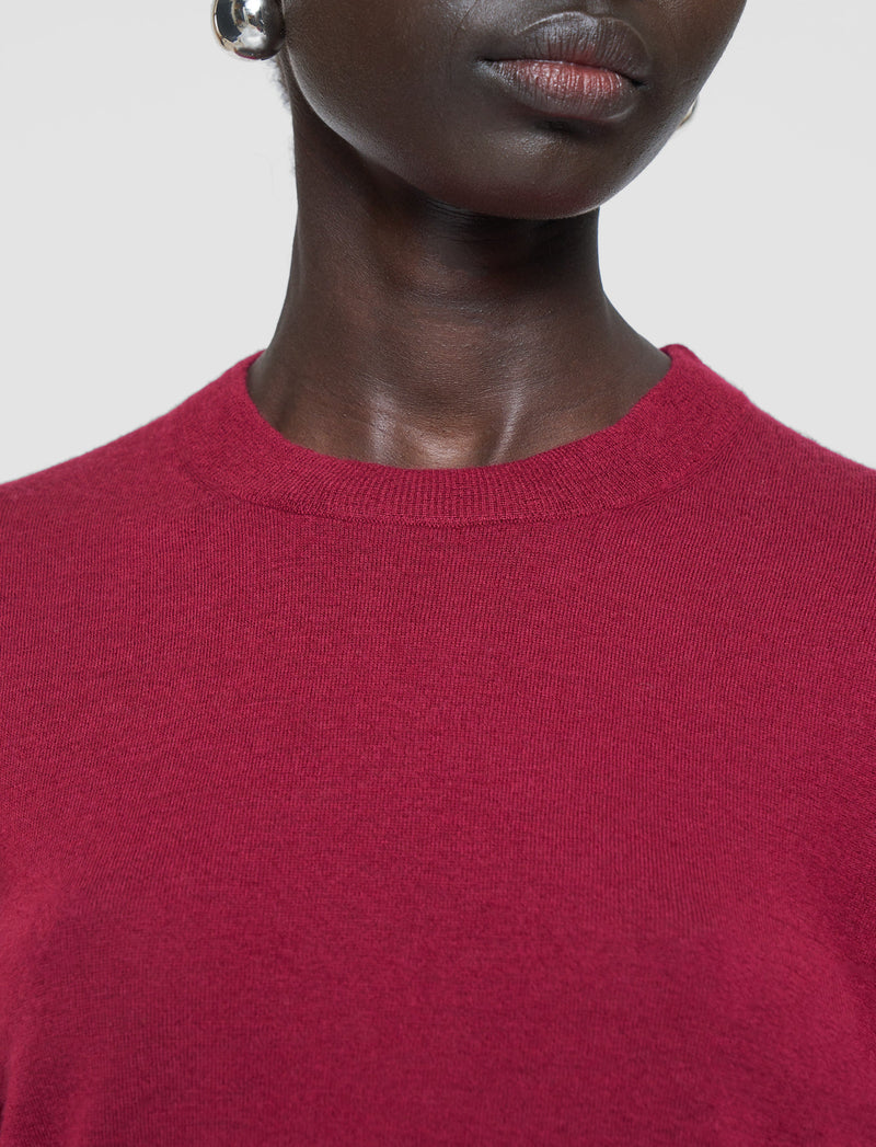 JOSEPH ROUND NECK LONG SLEEVE CASHAIR
