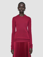 JOSEPH ROUND NECK LONG SLEEVE CASHAIR