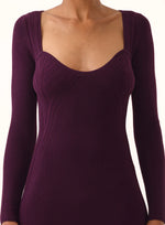 Cross Over Detail Knit Dress (8802991800625)