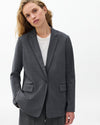 RAG & BONE JENNIFER STRIPED COMBO BLAZER