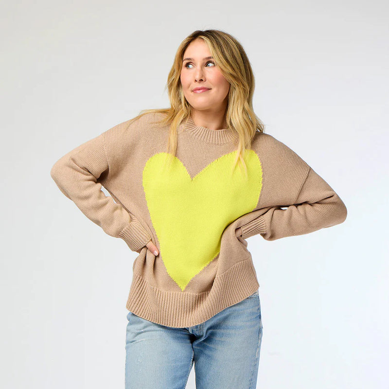 KERRI ROSENTHAL BENTON SWEATER IMPERFECT HEART (9732075684145)