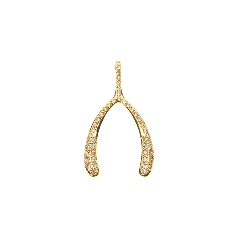 JANE WIN LUCKY PAVE WISHBONE