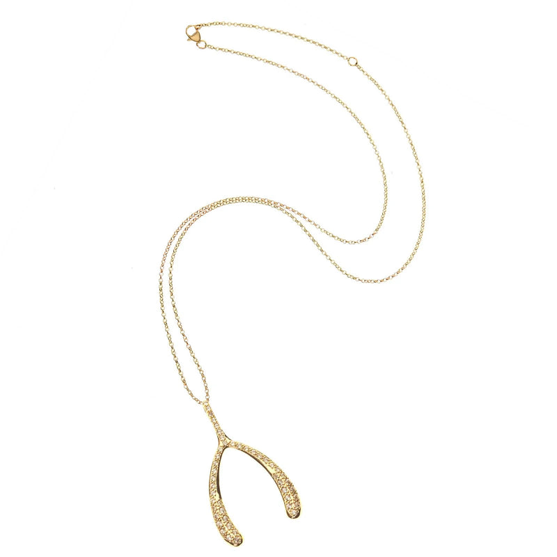 JANE WIN LUCKY PAVE WISHBONE