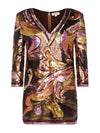 L'AGENCE OCTAVIA SEQUIN SHIFT DRESS