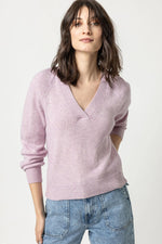 Wide Trim V-neck Sweater (8706598797617)
