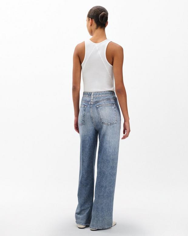RAG AND BONE MIRAMAR TERRY WIDE LEG PANT