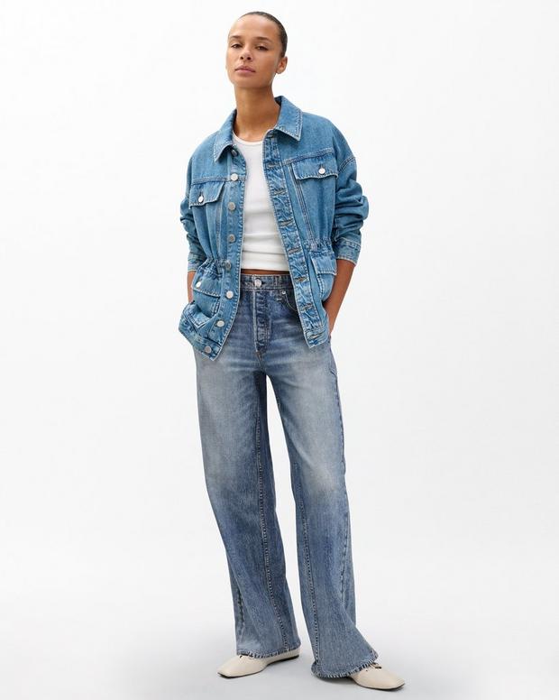 RAG AND BONE MIRAMAR TERRY WIDE LEG PANT
