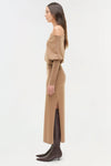 SIMKHAI JANESE OFF SHOULDER MIDI DRESS