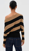 SIMKHAI LAVINA OFF SHOULDER SWEATER