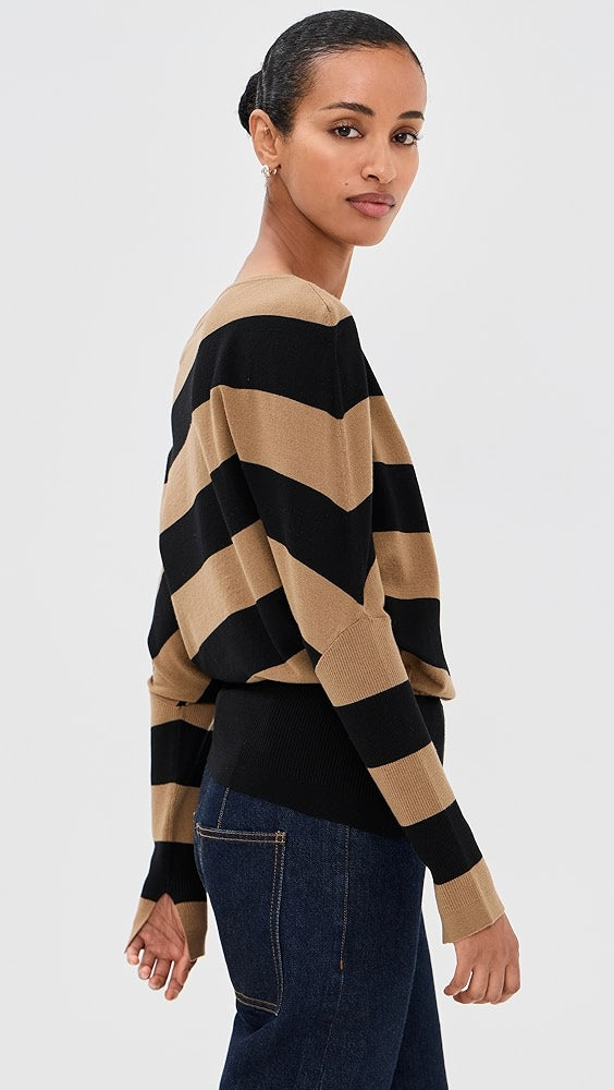 SIMKHAI LAVINA OFF SHOULDER SWEATER