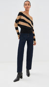 SIMKHAI LAVINA OFF SHOULDER SWEATER