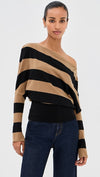 SIMKHAI LAVINA OFF SHOULDER SWEATER