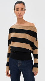 SIMKHAI LAVINA OFF SHOULDER SWEATER
