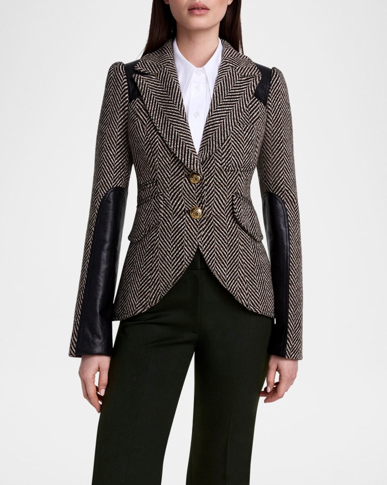 SMYTHE SADDLE PATCH EQUESTRIAN BLAZER