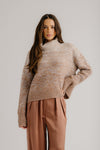 SABLYN SCARLETT OMBRE MOCK NECK SWEATER
