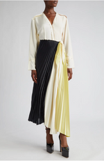 Long Sleeve Pleated Dress (8419783180593)