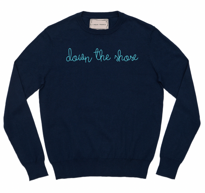 LINGUA FRANCA "DOWN THE SHORE" CREWNECK